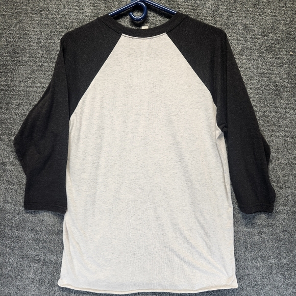 Next Level Apparel Shirt Mens L 3/4 Sleeve Raglan Mr.Mo Projects.com Dog Rescue - Picture 9 of 12